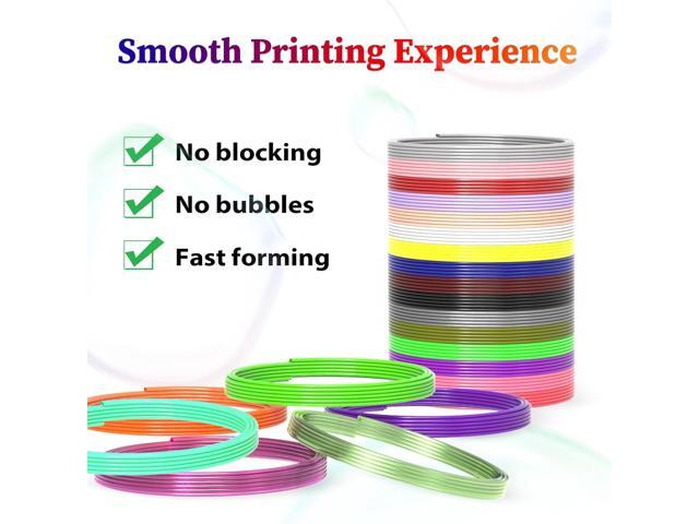 32 Colors 3D Pen Filament 1.75mm PLA, Each Color 20 Feet, Total 640 Feet 3D Pen Filament Refills 3D Printing Pen Refills with High-Precision...