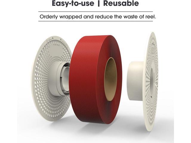 eSUN PLA+ Refilament 1.75mm and Upgarded eSpool+ Set, Reusable and Removable Filament Spool Replacement with 3D Printer Refill PLA Plus, 1KG...