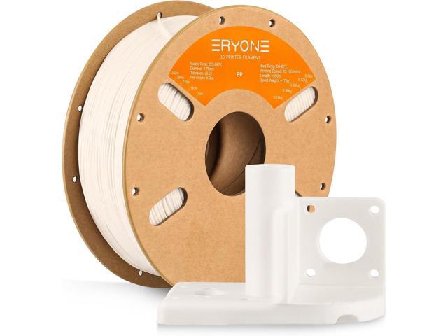 ERYONE Polypropylene Filament 1.75mm +/-0.03mm for 3D Printer, 3D Printing Filament PP 900g/Spool, White