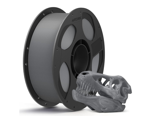 ANYCUBIC PLA 3D Printer Filament, 3D Printing PLA Filament 1.75mm Dimensional Accuracy +/- 0.02mm, 1KG Spool (2.2 lbs), Texture Grey