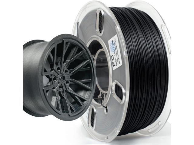 Carbon Fiber Filament, PRILINE Carbon Fiber Polycarbonate 3D Printer Filament 1.75mm, High Strength Carbon Fiber 3D Printing Filament 1kg Spool, Black