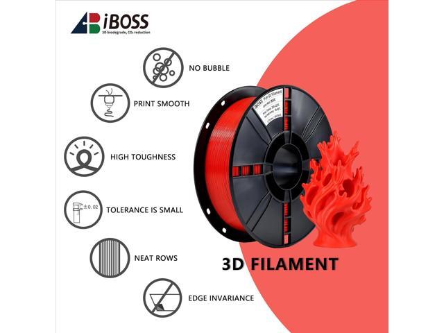 iBOSS PLA Plus (PLA+) 3D Printer Filament 1.75mm,1kg Spool (2.2lbs) Toughness Enhanced 3D Printing Filament,Dimensional Accuracy +/- 0.02mm,1.75mm...
