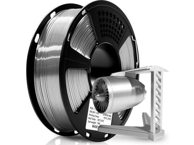 Geeetech Silk PLA Filament 1.75mm for 3D Printer, Metal-Like Shiny 3D Filament 1kg (2.2lbs) 1 Spool, Dimensional Accuracy +/- 0.02 mm, Metallic.