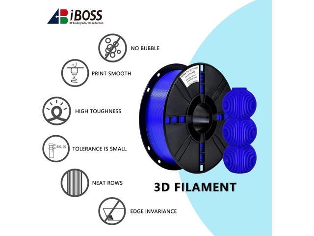 iBOSS PLA Plus (PLA+) 3D Printer Filament 1.75mm,1kg Spool (2.2lbs) Toughness Enhanced 3D Printing Filament,Dimensional Accuracy +/- 0.02mm,1.75mm...