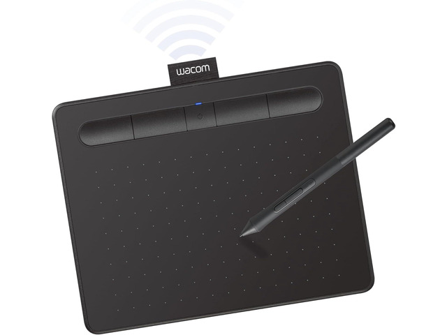 Wacom Intuos Small Bluetooth Graphics Drawing Tablet, 4 Customizable ExpressKeys, Portable for Teachers, Students and Creators, Compatible with...