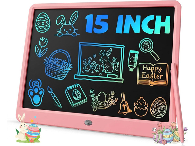 TEKFUN Teen Girl Gifts Ideas, 15inch LCD Writing Tablet for Kids Age 8-10 and Up, Doodle Board 4 5 6 7 Year Old Girl Toys, Mothdays Day Gifts...