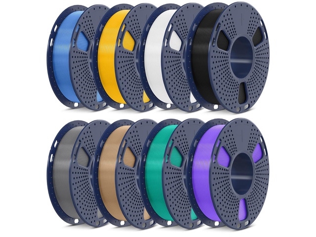 SUNLU 3D Printer Filament, Neatly Wound 250G Spool PLA Filament Bundle, 1.75mm PLA Filament Muticolor, High Compatiblity, 8 Rolls,...