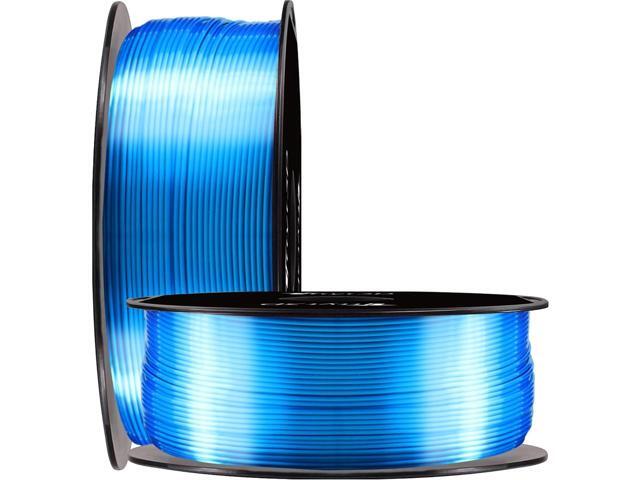 Shine Blue PLA 3D Printer Filament 1.75mm 1KG 2.2LBS Spool Widely Compatible Silk 3D Printing Material TTYT3D