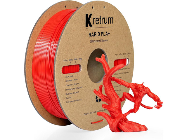 PLA+ Rapid 3D Printer Filament for 30-500 mm/s High Speed Printing, Fast PLA Plus 1.75mm Filament Dimensional Accuracy +/- 0.02mm, 1kg(2.2lbs)...