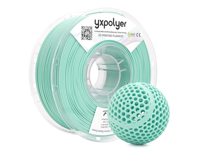YXPOLYER Flexible PLA Food-Safe 92A Soft PLA 3D Printer Filament 1.75mm 1KG for Printing Dog Chew Toys and Highly Elastic Bouncy Airless Basketball...
