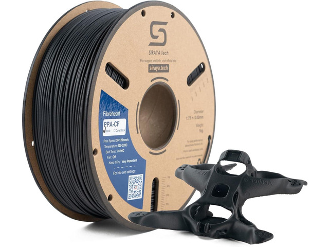 Siraya Tech Fibreheart PPA-CF 3D Printing Filament: Industrial-Grade Carbon Fiber Nylon, Superior Strength & Heat Resistance - The High Performance...