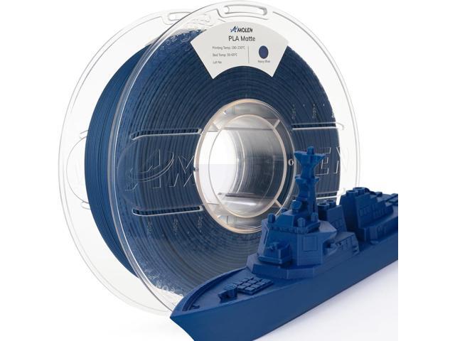AMOLEN Matte PLA 3D Printer Filament, Navy Blue PLA Filament 1.75mm with Smooth Finish, 3D Printing Filament for Most FDM 3D Printers, Dimensional...