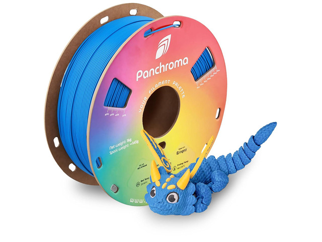 Polymaker Panchroma Satin PLA Filament, Satin Blue 1.75mm 3D Printing Filament, 3D Printer PLA Filament, Fit Most FDM 3D Printers, 1kg Spool (2.2lbs)