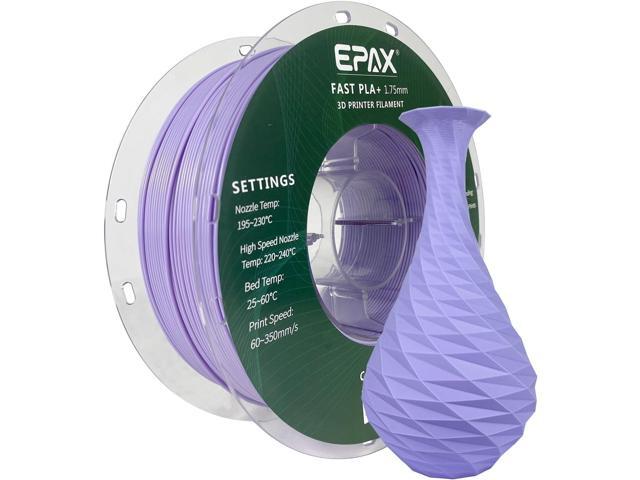 High Speed PLA+ 3D Printer Filament, Fast PLA 3D Printing Filament, 1.75mm, Dimensional Accuracy +/- 0.03 mm, 1KG Spool (Lavender)
