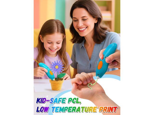 Biubee 32 Colors 3D Pen Filament Refills Compatible with 3Doodler Start+ Only - Safe & Low Temperature PCL, 2.5mm 3D Printer Doodler Pen Refill...