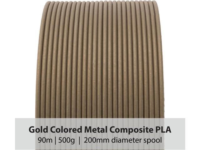 Protopasta Gold Stainless Steel Filled PLA 3D Printer Filament ProtoPlant Metal-Filled PLA Printer Filament 60% Steel Polish & Patina...