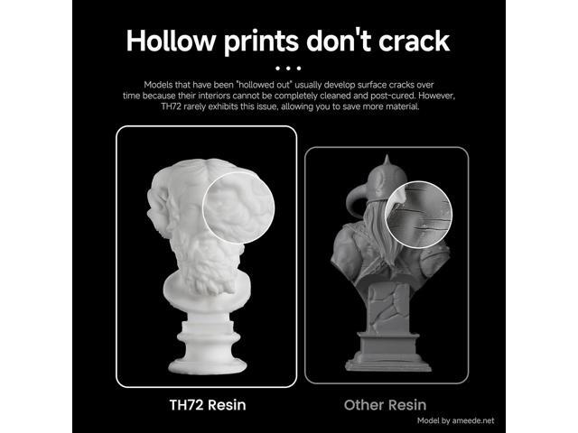RESIONE TH72 Flexible Tough 3D Printer Resin, High Impact Resistance, Long-Lasting Toughness, Low Water Absorption, Crack-Resistant Hollow Prints,...
