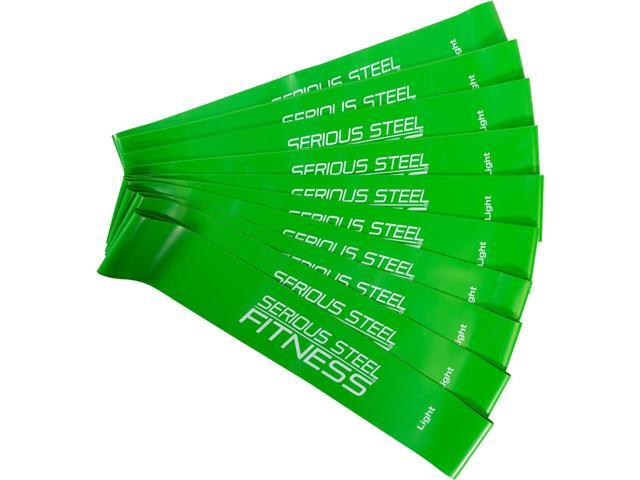 Serious Steel Fitness Mini Resistance Loop Bands Rehab and Prehab Stretch Bands 12' Exercise Workout Bands (Sets of 5 Pack and Sets of 10 Pack.