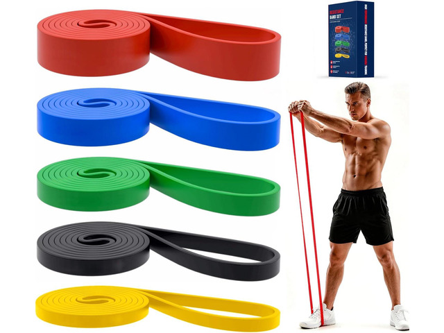 Pull Up Bands, Resistance Bands Set, Exercise Workout Bands for Men & Women, Ideal for Body Stretching, Physical Therapy and Muscle Training