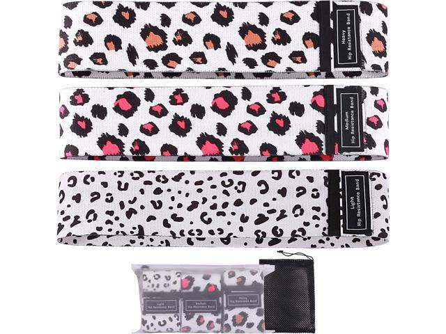 Booty Bands, 3 Levels Hip Bands, Polyester-Cotton and Latex Silk Workout Bands Resistance Bands for Home, Gym, Fitness, Pilates, Yoga (Pack of 3)