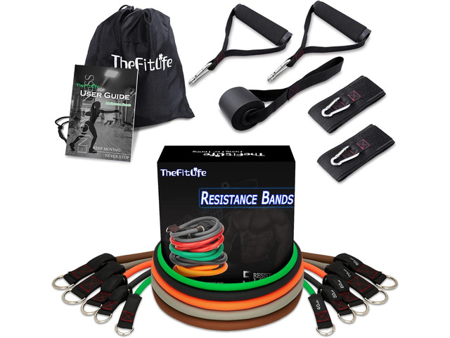 Resistance Bands with Handle Set - for Men and Women, Workout Bands for Strength Exercise, with Handles, Door Anchor & Ankle Straps, for Rehab,...