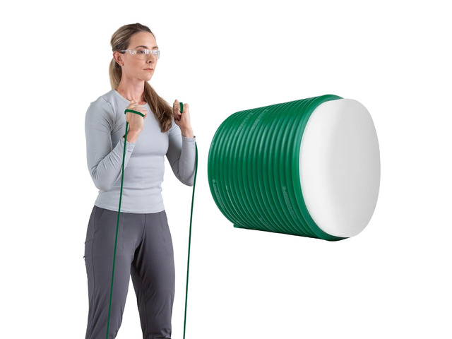 THERABAND Latex Resistance Tubing, Green, Heavy Level 3, 100 ft Roll, Professional Grade Resistance Band for Exercise, Upper and Lower Body...