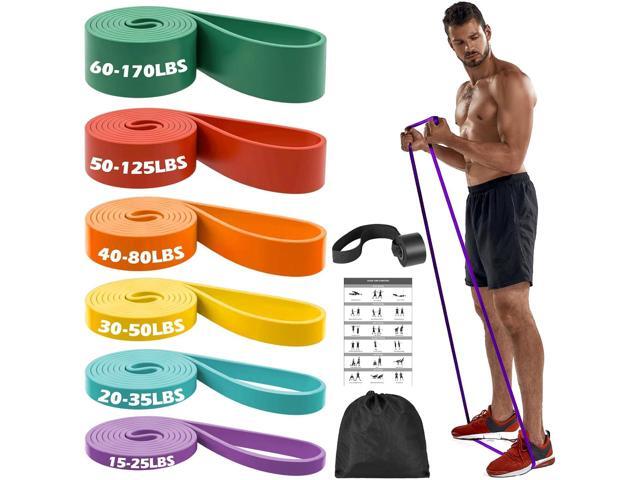 Zacro Resistance Bands Set with Door Anchor, Heavy Duty Pull Up Exercise Bands for Working Out, Muscle Power Strength Training, Physical Therapy,.