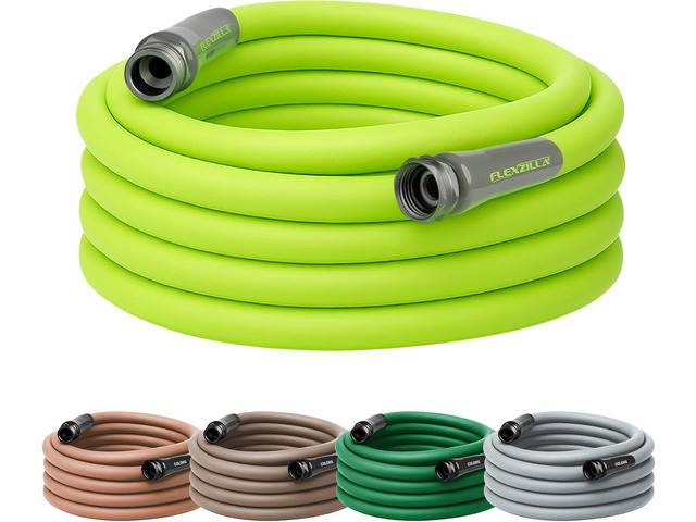 Flexzilla Garden Hose 5/8 in. x 50 ft., Lightweight All-Weather Water Hose, Durable and Flexible, Leak-Free Connections