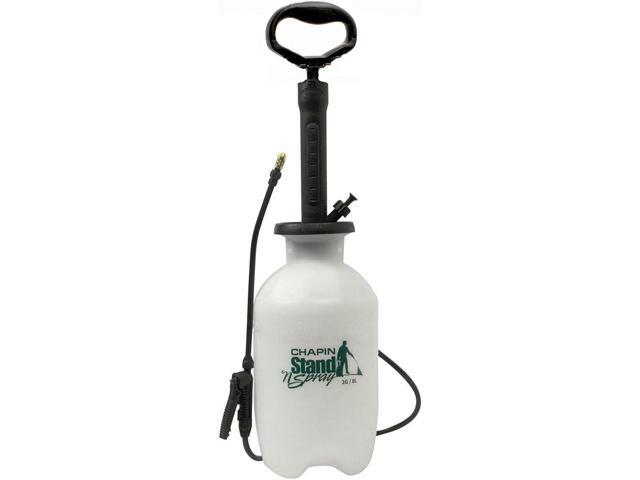 Chapin 29002: Made in The USA 2-Gallon Stand 'N Spray No Bend Pressure Pump Tank Sprayer for Lawn and Garden, Insects, Pest and Weeds, Translucent.