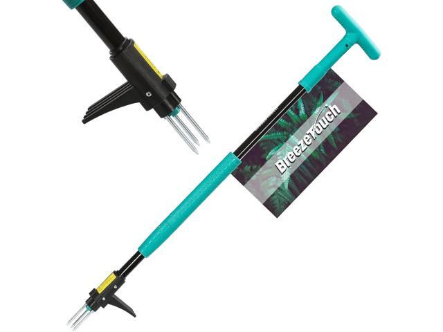 Breeze Touch 39' Weed Pulling Tool, 3-Claw Detachable Weed Puller Tool with Long Handle, Heavy Duty Stand Up Weeder Weeding Tool for Lawn, Yard,...
