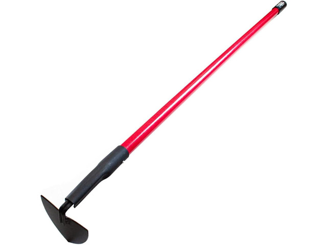 BULLY TOOLS Warren Hoe Professional 12-Gauge 6.25-Inch Garden Hoe Tool with Fiberglass Handle, Commercial Strength, Gardening Tools, 100% Made in...
