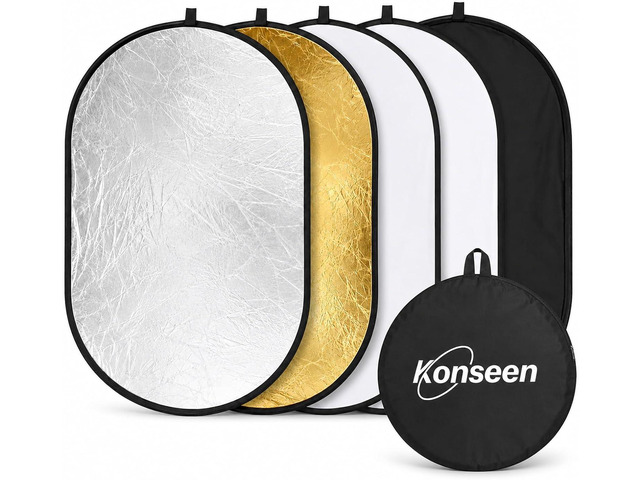 24x36in 5 in 1 Photography Reflector Light Diffuser 60x90cm Bag included. Collapsible reflector diffuser for portrait, product photography...