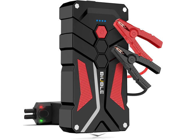 Jump Starter Car Jump Starter Auto Battery Booster Pack 5000A Peak 12V with USB-C Quick Charge,Lithium Jump Box with LED Light(Up to 7.0L Gas or...