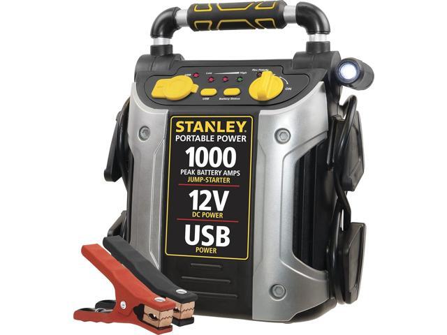 STANLEY J509 Portable Power Station Jump Starter 1000 Peak Amp Battery Booster, USB Port, Battery Clamps