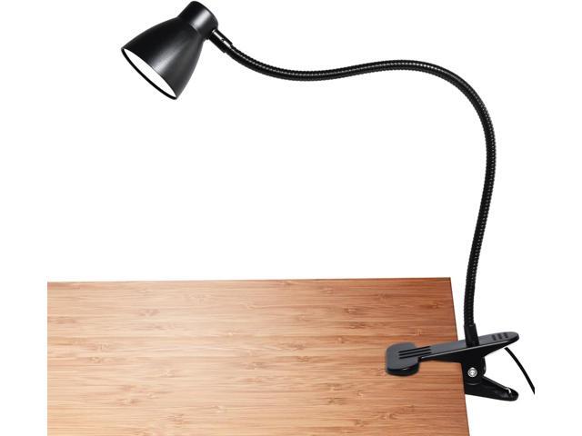 CRI 90+ Eye-Care Clip Light for Reading, 6W Small Clamp Lamp for Desk, Flexible Gooseneck Clip Lamp for Bed Headboard with 3 Color Modes & 10...