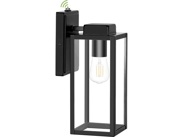 Large Outdoor Wall Light, 16 Inch Outdoor Wall Lantern, Dusk to Dawn Exterior Waterproof Wall Sconce, Anti-Rust Wall Mounted Lighting with Glass...