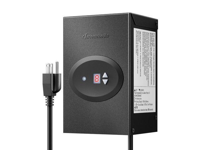 DEWENWILS 120W Low Voltage Landscape Transformer, Outdoor Transformer with Timer and Photocell Sensor, 120V AC to 12V AC, Weatherproof, for LED...