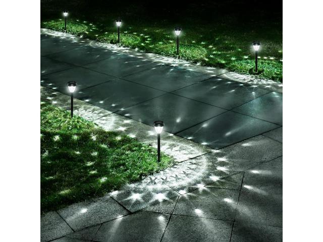 URAGO Super Bright Solar Lights Outdoor Waterproof-10 Pack, Dusk to Dawn Up to 12 Hrs Solar Powered Outdoor Pathway Garden Lights Auto On/Off, LED...