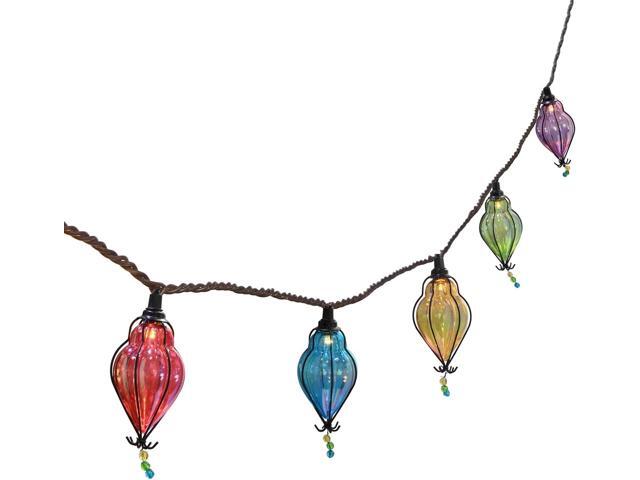 Vigdur Multicolor Flower String Lights, Decorative String Lights Plug in with 10 Bulbs Connectable, Indoor Outdoor Patio Light for Party Wedding.