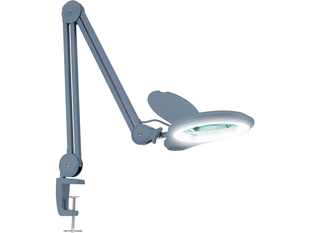 Neatfi LED Bifocal Magnifying Lamp 1,200 Lumens 5 Glass Lens, Dual Magnification 2.25X/6X, Dimmable Adjustable Arm with Clamp Crafting,...