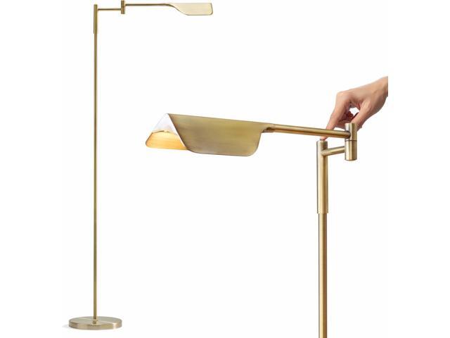Brightech Leaf Pharmacy LED Reading Lamp, Dimmable Floor Lamp with Easy Rotation over Chair or Desk for Living Rooms & Offices, Adjustable Standing...