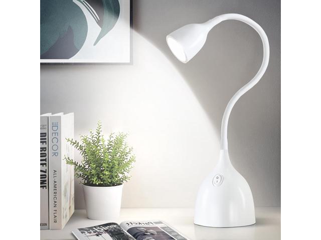 EJIAXIN Desk Lamp for College Dorm Room - LED Reading Light - Small Adjustable Flexible Gooseneck Table Lamp - Eye-Caring Desk Lamp for Home Office...
