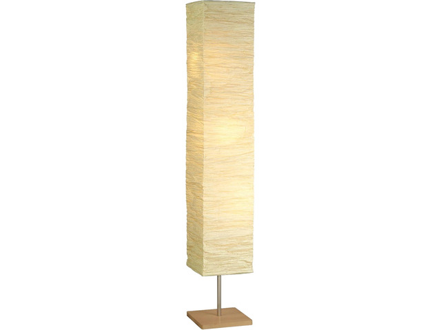 Adesso Three Light Floor Lamp Natural Wood Base & Adjustable Brightness Perfect Lighting for Bedroom, Living Room and Corner Decor, Beige