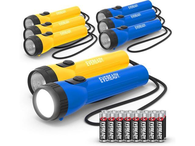 Eveready LED Flashlight (8-Pack) Bright Reliable Flashlights for General Purpose, Great for Camping, Car, Emergency Storm Power Outage Handheld.
