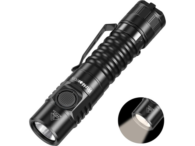 Wurkkos FC11C EDC Flashlight 1200 High Lumen, 90 High CRI Led Flashlight Rechargeable, 6 Modes, Magnetic Tail, IP68 Waterproof Small Pocket Flash...