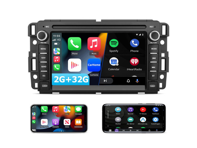 4Core [2G+32G] Car Radio for Chevy Silverado Tahoe/GMC Sierra 2007-2014 7 Inch Yukon Touch screen Stereo Android 13 Savana Head Unit with...