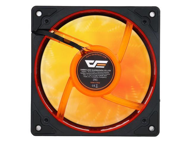 darkFlash EXPLORE DE8R 120mm Reverse Blade PWM ARGB Case Fans 3-Pack - Quiet Cooling - 5V ARGB Sync - Hydro Bearing - Black