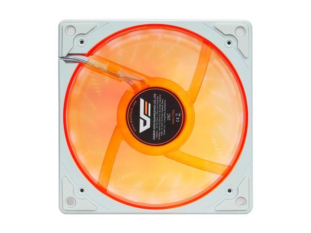 darkFlash EXPLORE DE8R 120mm Reverse Blade PWM ARGB Case Fans 3-Pack - Quiet Cooling - 5V ARGB Sync - Hydro Bearing - White