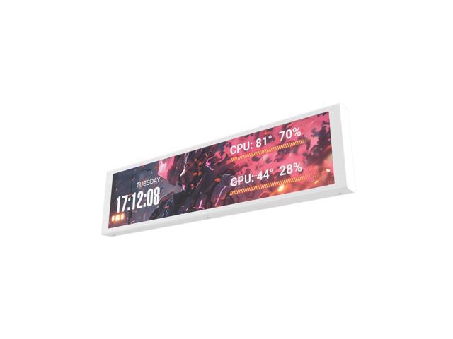 darkFlash V92 9.2' IPS PC Secondary Display, 1920×462 USB Type-C Mini Monitor for PC Case & Desktop, Hardware Monitoring Screen, JPG/GIF/MP4 Custom.