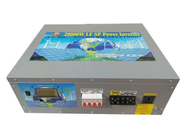 U-POWER 80000W Peak 20000W Power Inverter(10000W 110V Or 10000W 220V)Low Frequency Split Phase Pure Sine Wave Solar Converter 24V DC To 110V,220V...